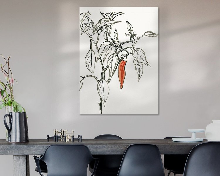 Example of the artwork in a room