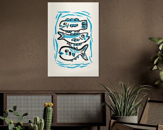 Example of the artwork in a room
