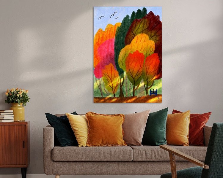 Example of the artwork in a room