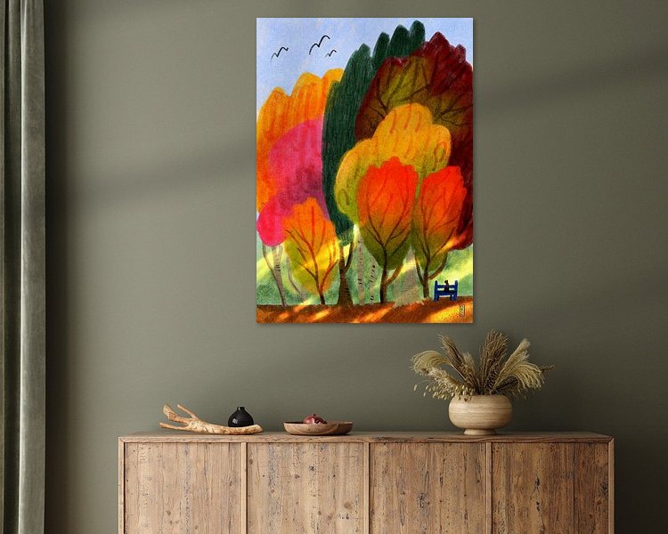Example of the artwork in a room