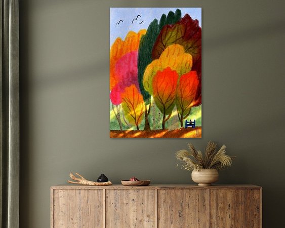 Example of the artwork in a room