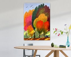 Example of the artwork in a room
