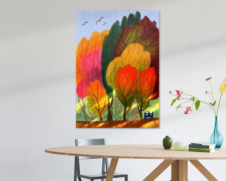 Example of the artwork in a room
