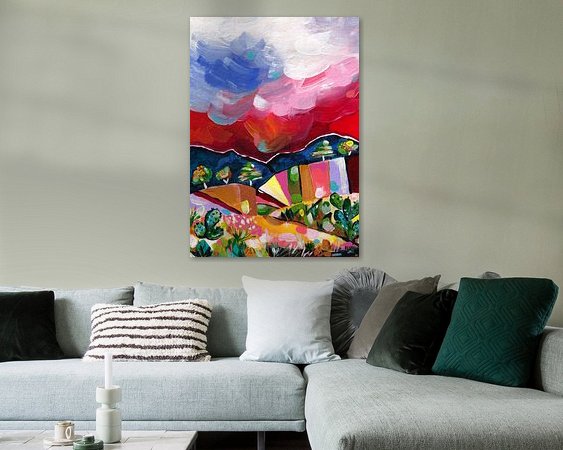 Example of the artwork in a room