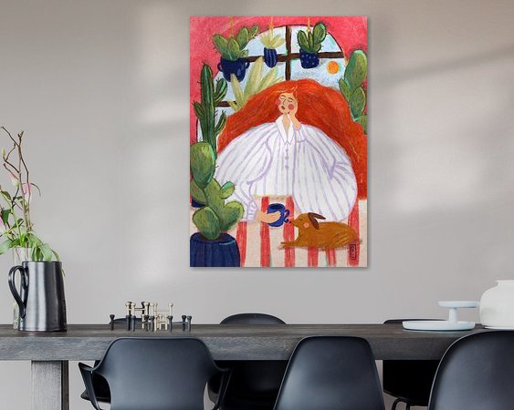 Example of the artwork in a room