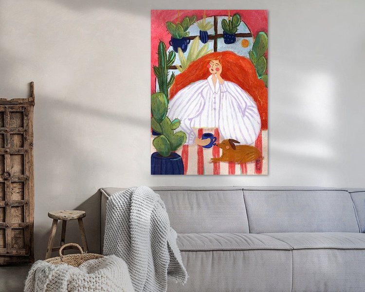Example of the artwork in a room