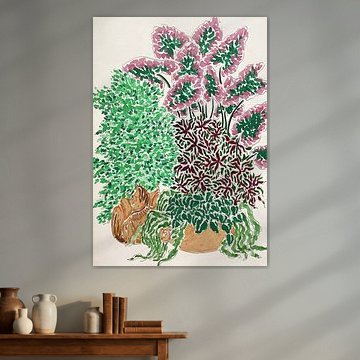 Vibrant Potted Plants by Rushati Chowdhury