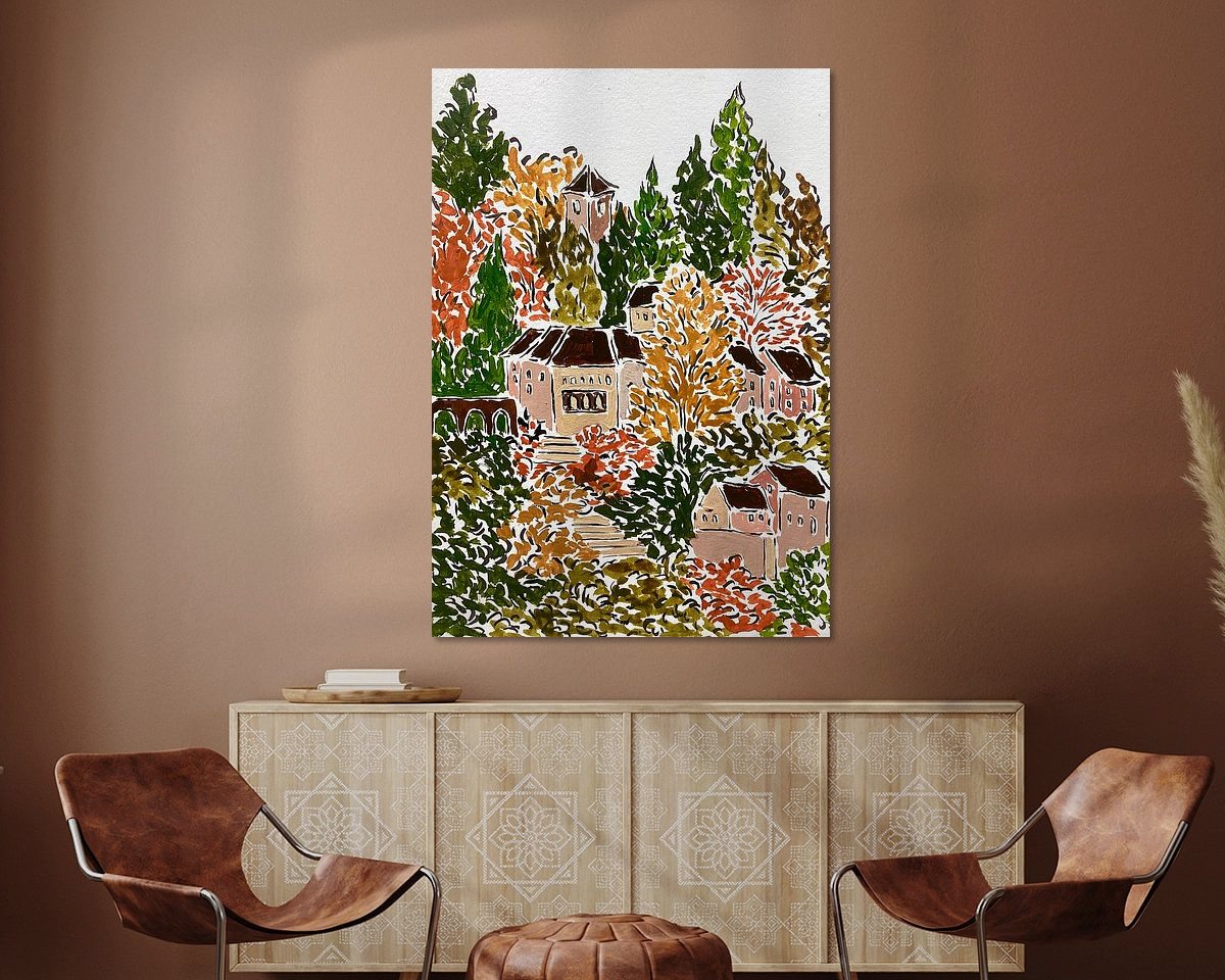 Example of the artwork in a room