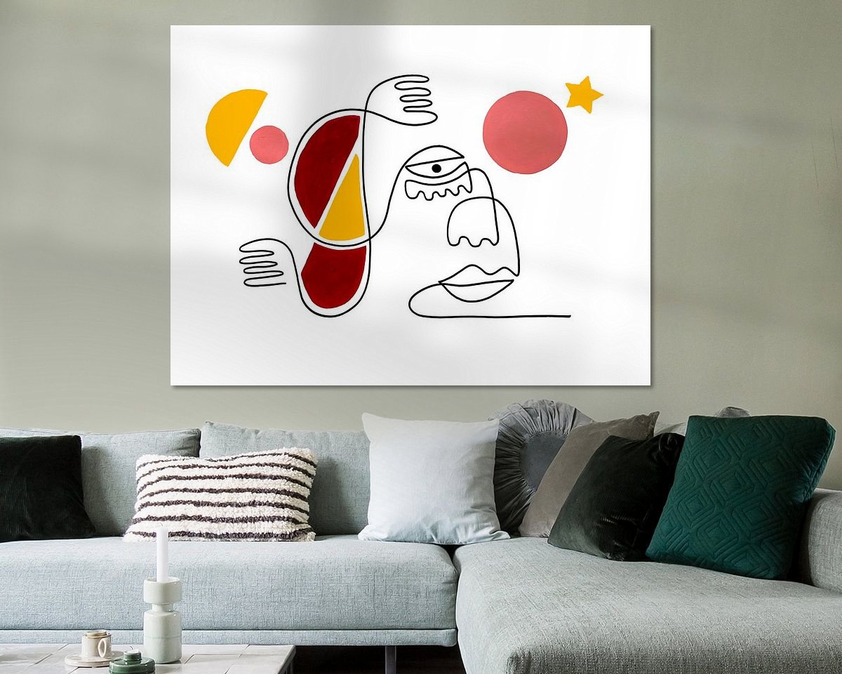 Example of the artwork in a room
