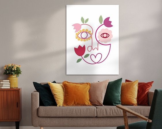 Example of the artwork in a room