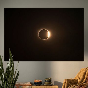 „Diamantring“-Effekt am Ende der totalen Sonnenfinsternis in Spanien von Stefano Orazzini