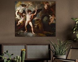 Example of the artwork in a room