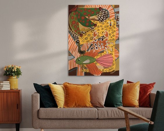 Example of the artwork in a room
