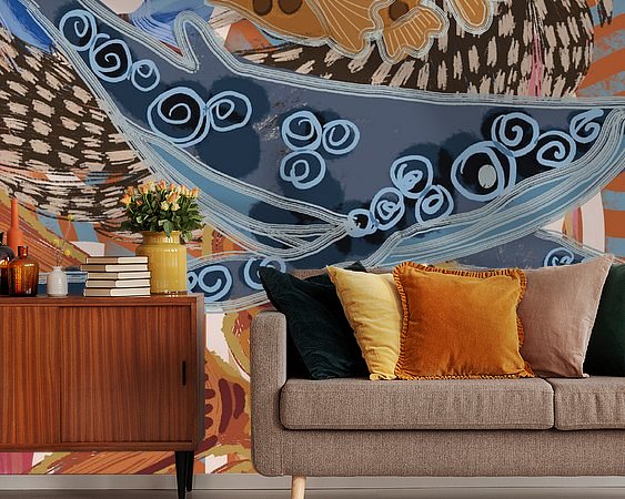 Example of the artwork in a room