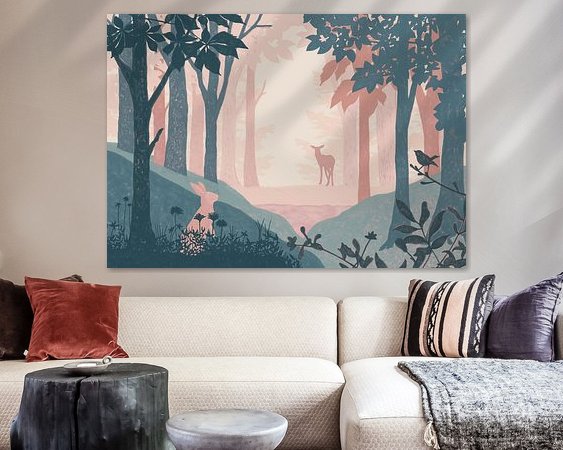 Example of the artwork in a room