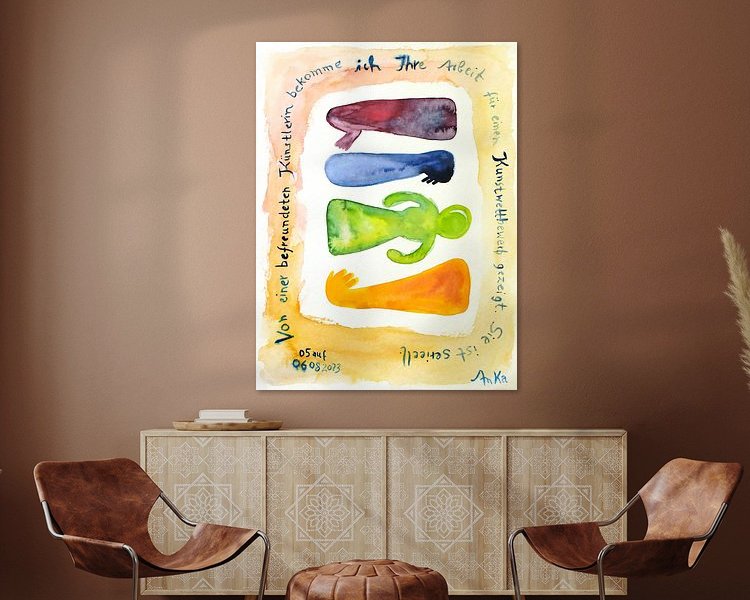 Example of the artwork in a room
