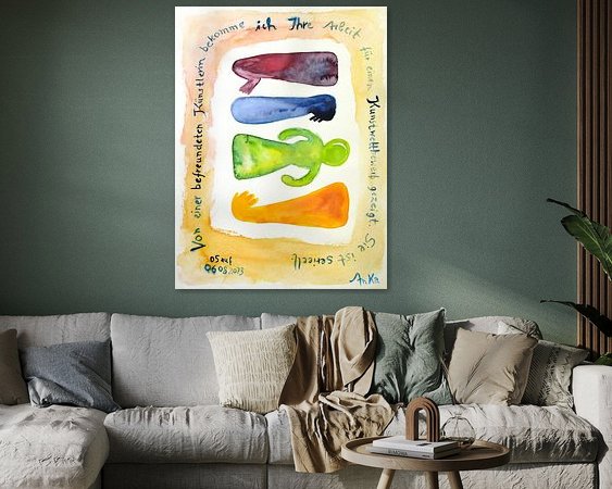 Example of the artwork in a room