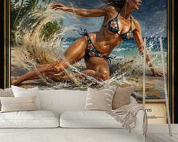 Example of the artwork in a room