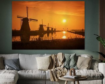 Sunrise @ Kinderdijk van Martin Podt