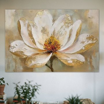 Golden Blooms I - Ivoire