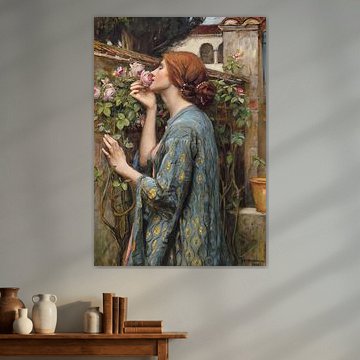 Woman Among Roses