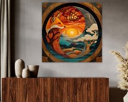 Example of the artwork in a room