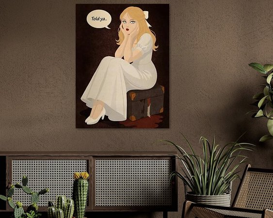 Example of the artwork in a room