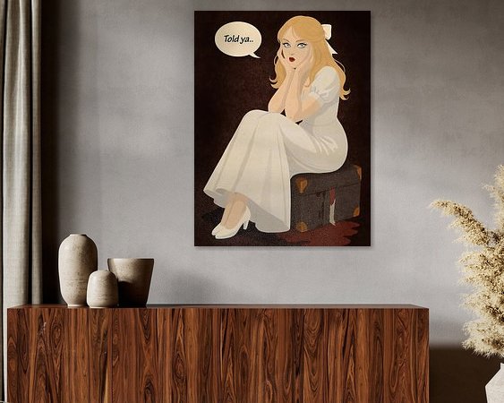 Example of the artwork in a room