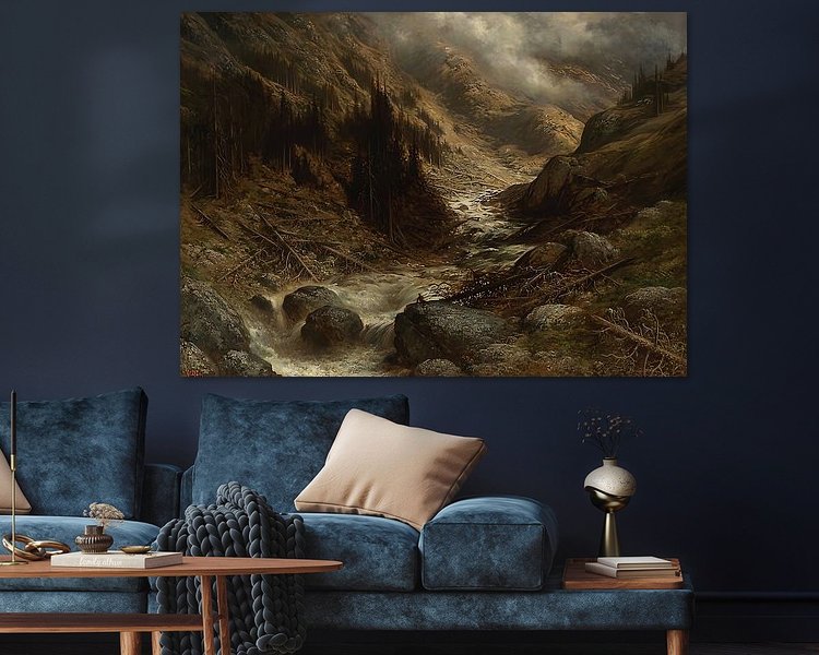 Example of the artwork in a room