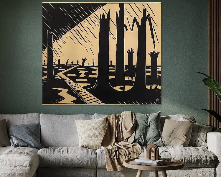 Example of the artwork in a room