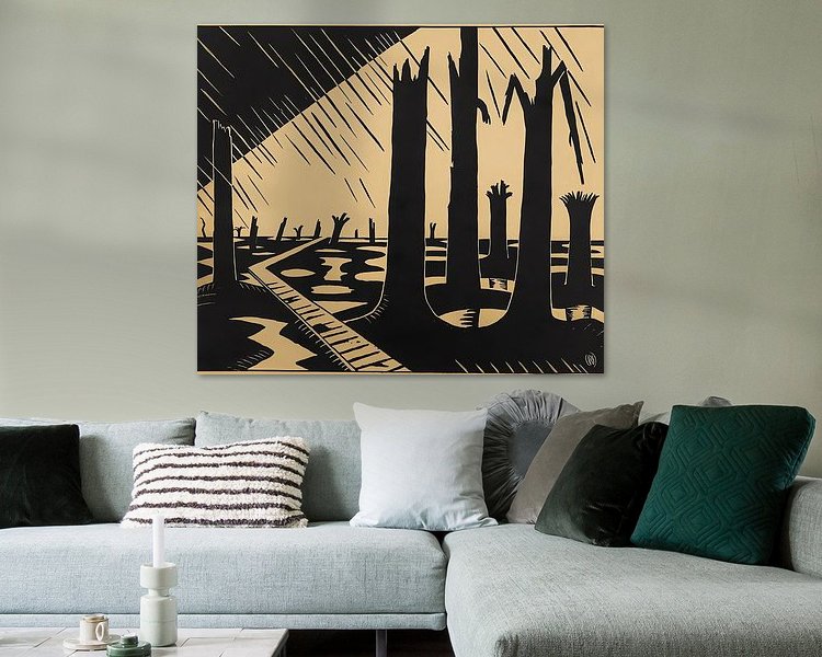 Example of the artwork in a room