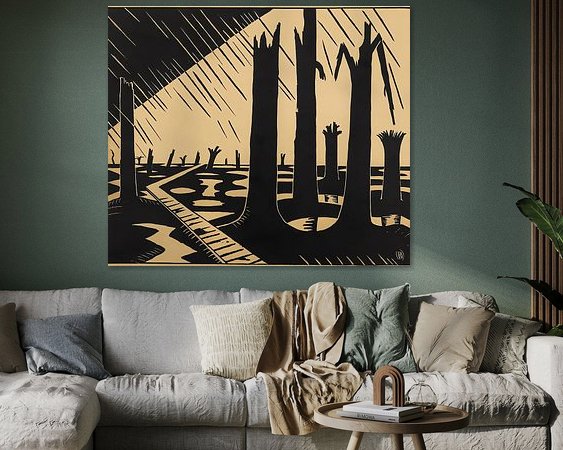 Example of the artwork in a room