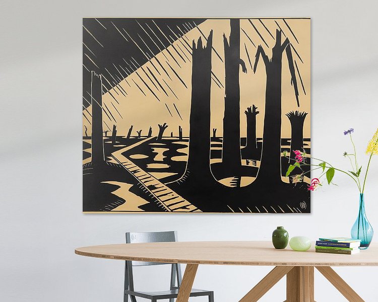 Example of the artwork in a room