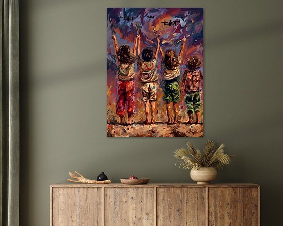 Example of the artwork in a room