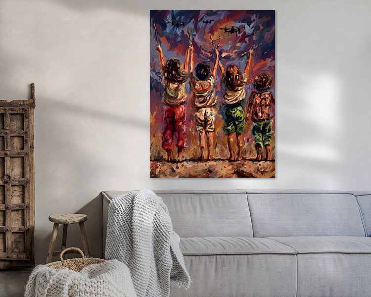 Example of the artwork in a room