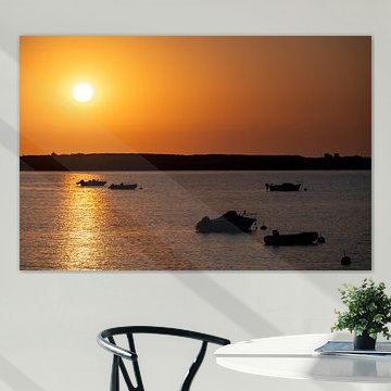 Coucher de soleil sur la côte bretonne sur SR Blaauw