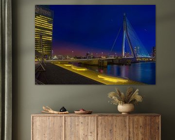 Erasmusbrug met het KPN gebouw Rotterdam Skyline RawBird Photo's Wouter Putter van Rawbird Photo's Wouter Putter
