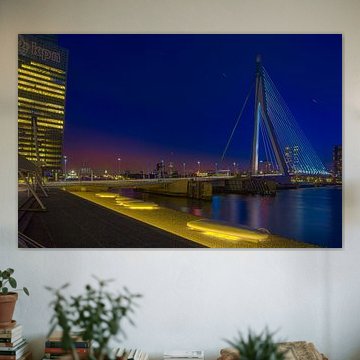 Erasmusbrug met het KPN gebouw Rotterdam Skyline RawBird Photo's Wouter Putter