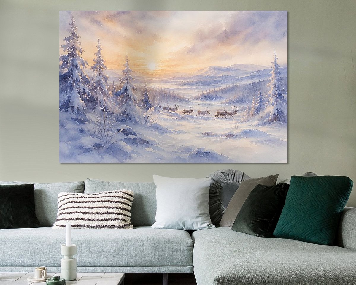 Example of the artwork in a room