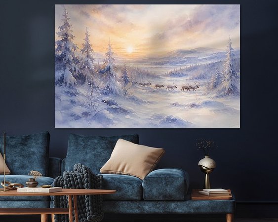Example of the artwork in a room