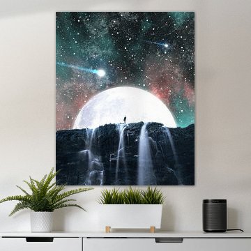 Weltall Wasserfall von Alexander Tropmann