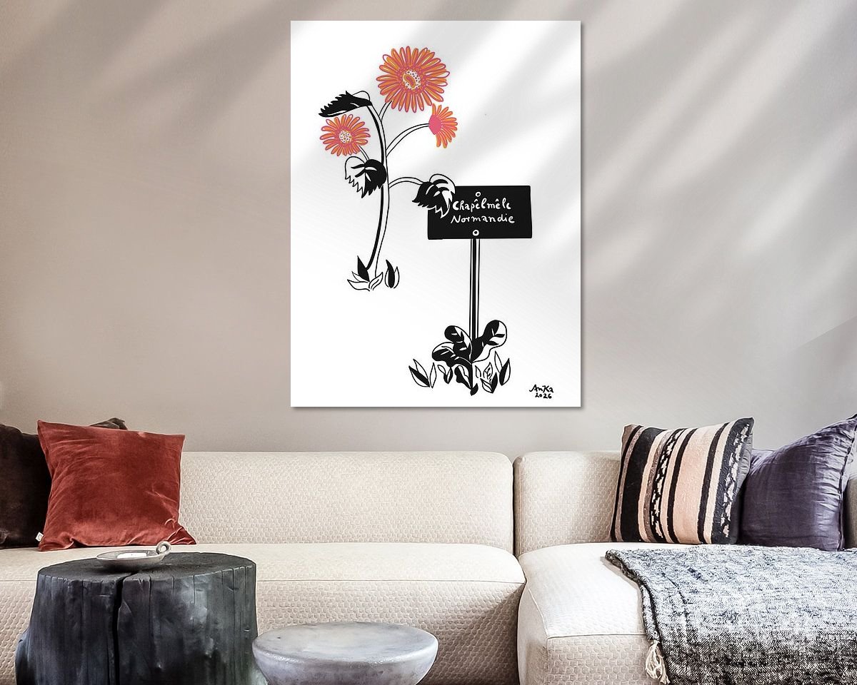 Example of the artwork in a room
