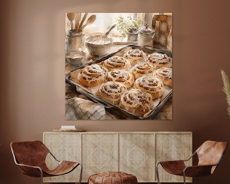 Example of the artwork in a room