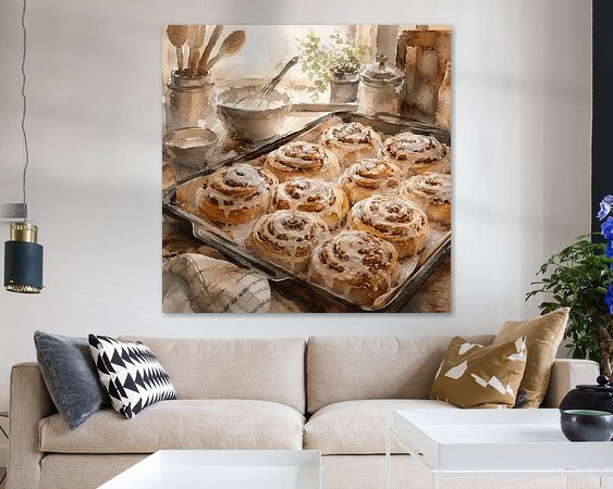 Example of the artwork in a room