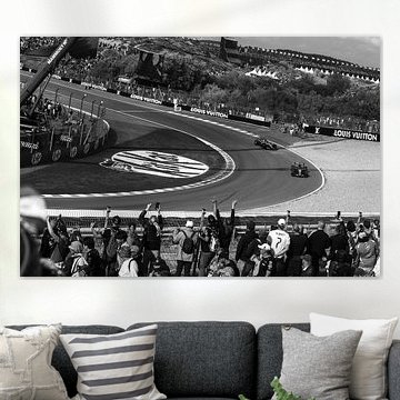 Pure Leidenschaft: Formel 1 auf dem Circuit Zandvoort in Schwarz-Weiß von Mohit Hambiria