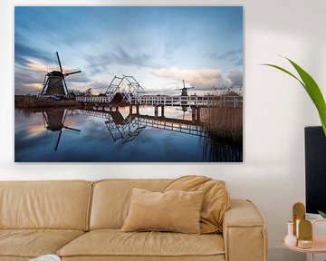Molens, Kinderdijk, Windmills, Kinderdijk, Moulins de Kinderdijk,Kinderdijk, Windmühlen. by Ron Westbroek