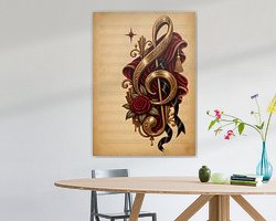 Example of the artwork in a room