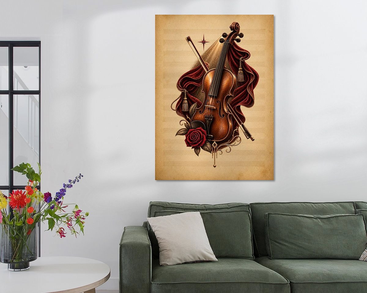 Example of the artwork in a room