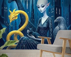 Example of the artwork in a room
