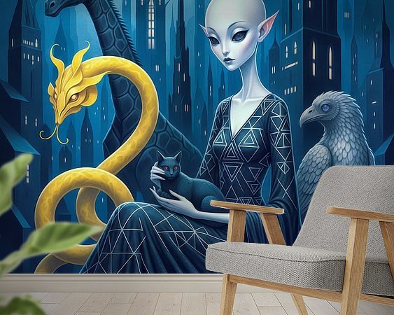 Example of the artwork in a room